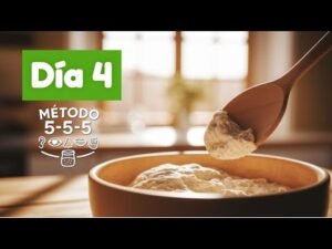 Día 4 – Cómo preparar tu Masa Madre para la prueba final | Método 5-5-5